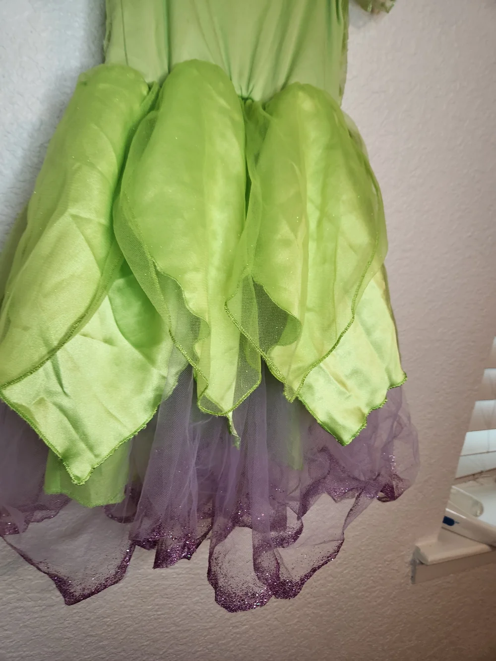 Disney Store Tinker Bell Costume Child Size Medium 5 6  Green And Purple - Picture 12 of 14